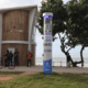 Totem de segurança na Praia do Morro, em Guarapari