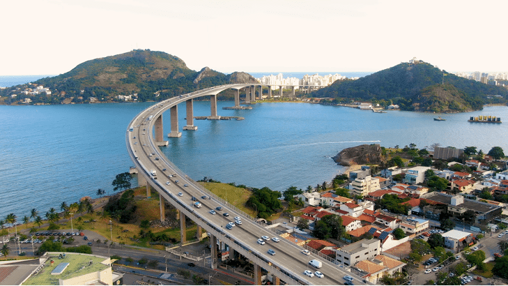 Vista aérea da Terceira Ponte