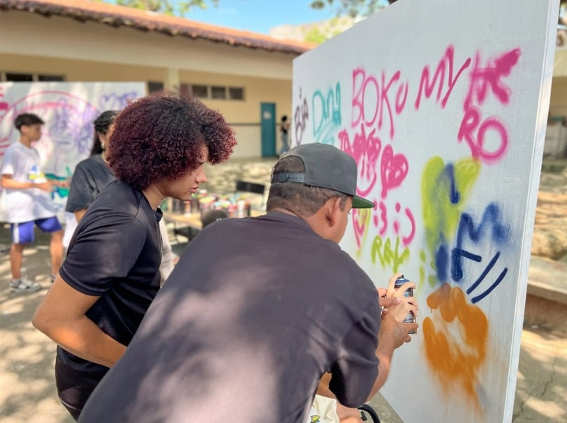 O projeto MC.Arte vai deixar os muros de Vitória mais coloridos. Foto: Divulgação