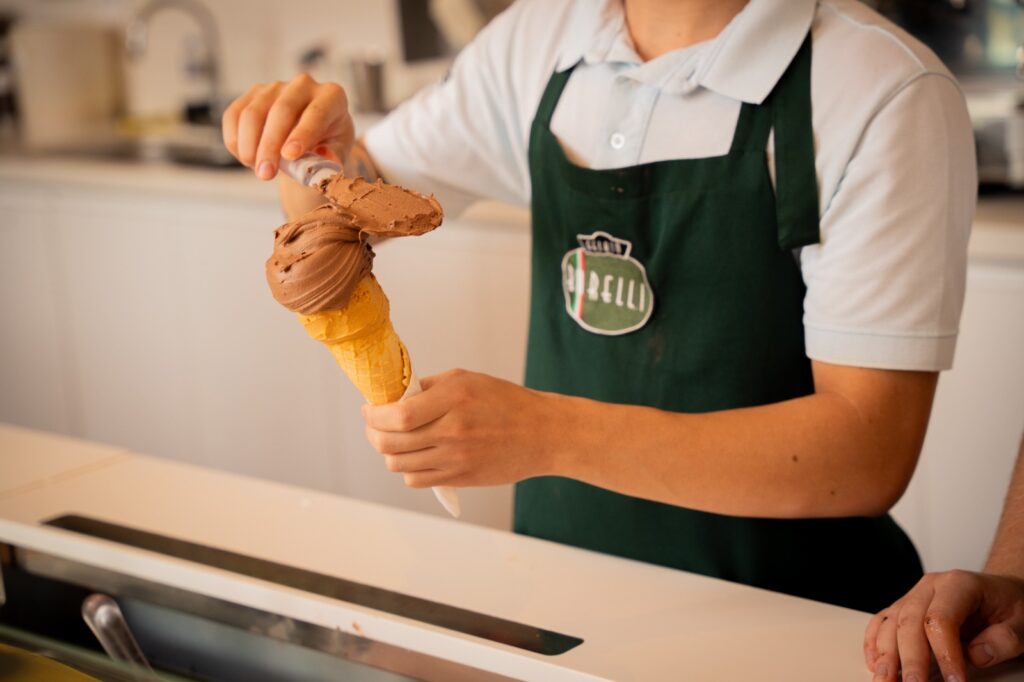 Na Gelato Borelli, em Vitória, terá gelato de graça para comemorar o Dia do Sorvete. Foto: Divulgação