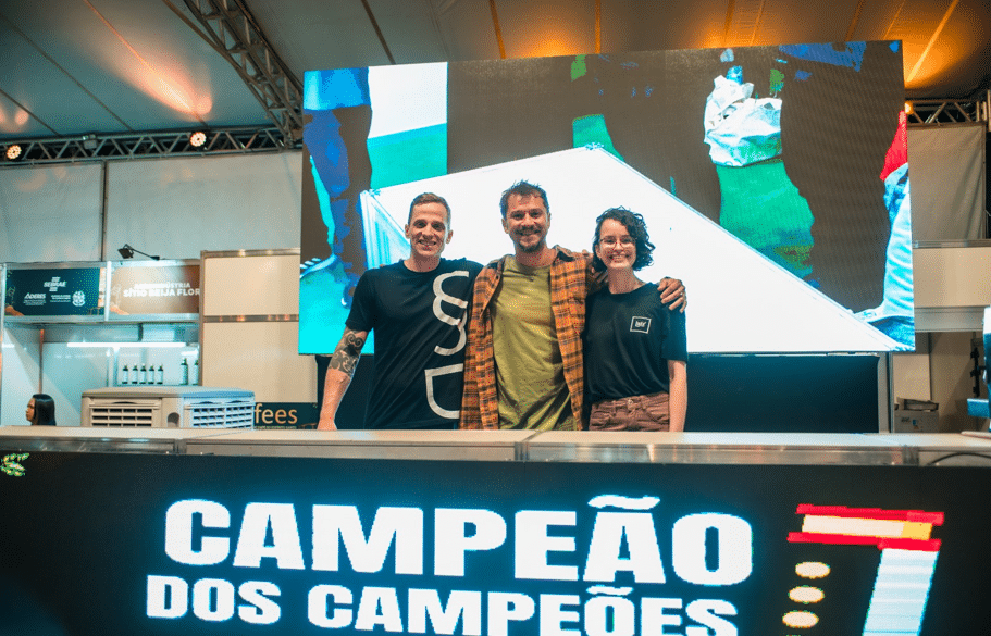 Mayoon del Sant levou o primeiro lugar do Campeão dos Campeões, o segundo lugar ficou com Amanda Lobo e José Verli em terceiro. Foto: Divulgação