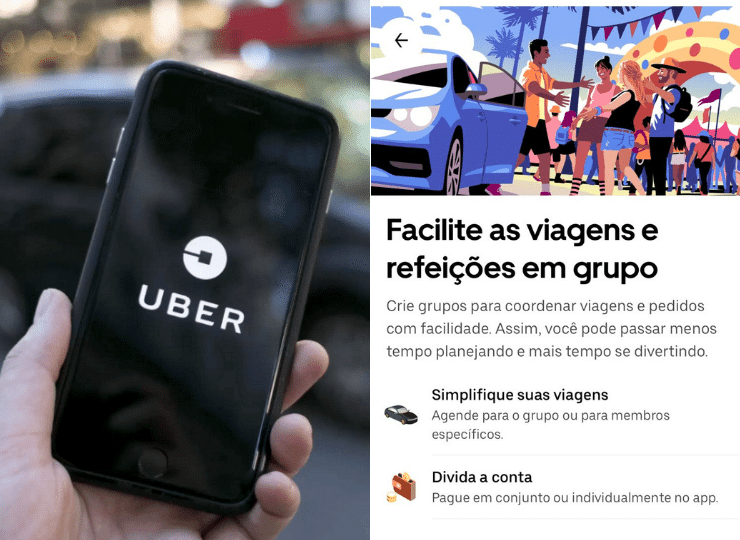 Uber Group Rides é a novidade do aplicativo de corridas. Foto: Reprodução