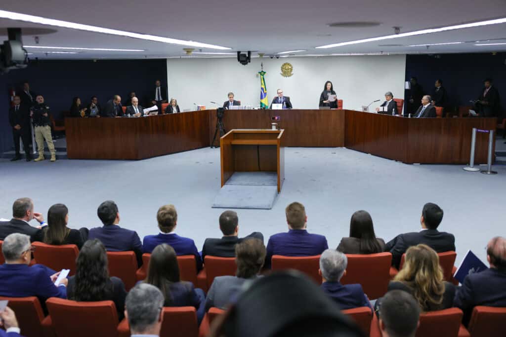 STF inicia o julgamento de Bolsonaro e de mais sete réus da trama golpista. Foto: Fabio Rodrigues-Pozzebom/ Agência Brasil