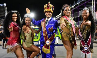 Rei Momo, a Rainha e as princesas do Carnaval. Foto: Divulgação